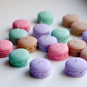 Macaron soy wax candle